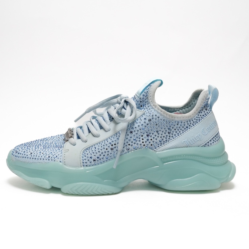 Juicy Couture‎ Adana Sneakers Womens 9 Sky Blue Rhinestone Shoes Y2K